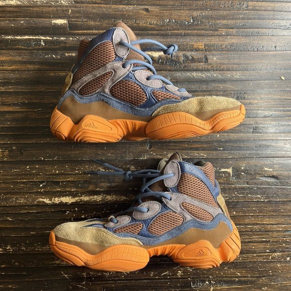 Size 12 Men\'s - Adidas Yeezy 500 High Tactical Orange 2021 GW2873
